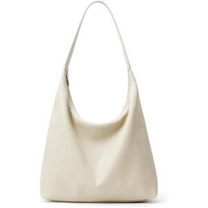 Casual Tote Bag Vegan Leather Cream